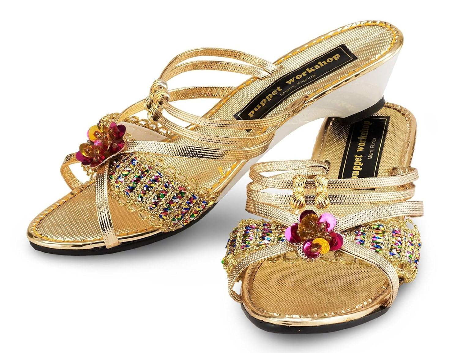 Size 2 CHILD Gold DressUp Shoes Clothing