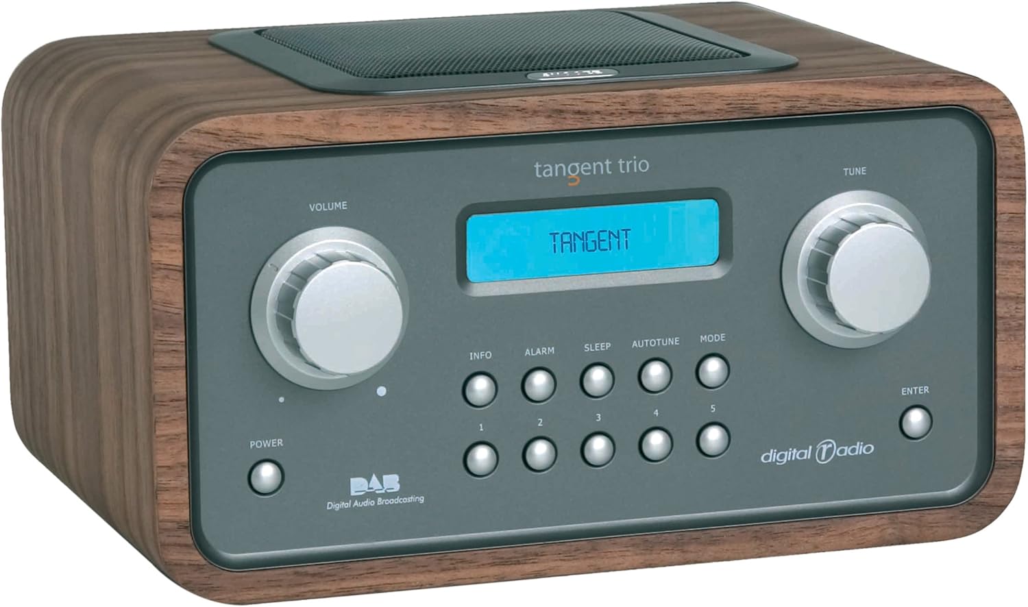 Tangent 11062TRIO wallnut Dab Radio with alarm clock Amazon.co.uk TV