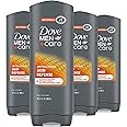 Dove Men+Care Body Wash Skin Defense 4 Count For Smooth and Hydrated Skin Care Effectively Washes Away Bacteria While Nourishing Your Skin 18 oz