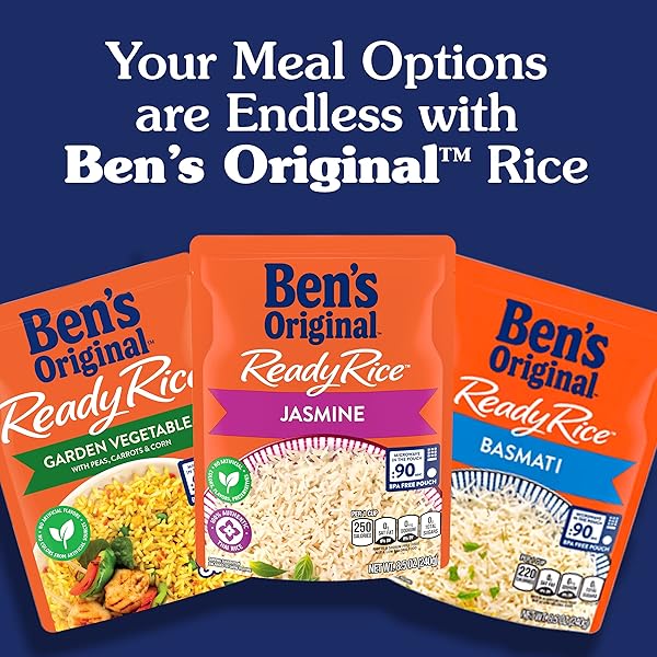 BEN’S ORIGINAL READY RICE SPANISH STYLE FLAVORED RICE, EASY DINNER SIDE, 8.8 OZ POUCH