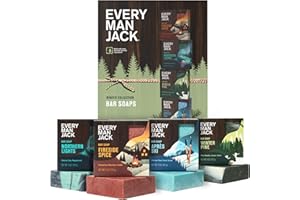 Every Man Jack Cold Processed Mens Bar Soap Variety Gift Set - Invigorating Winter Scents - Deeply Cleans, Hydrates with Naturally Derived Ingredients - 5 ounce (pack of 4)