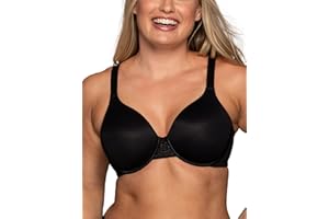 Vanity Fair Women's Full Figure Beauty Back Smoothing Bra, 4 Way Stretch Fabric, Lightly Lined Cups up to H