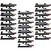 Hoctieon 3-Set 8 Tier Wall Mount Wine Rack (24 Tiers), Wall Racks for Wine Bottles Display and Storage, Hanging Bottle Organizer for Living Room, Dining Room, Wine Cellar, Bar, Black