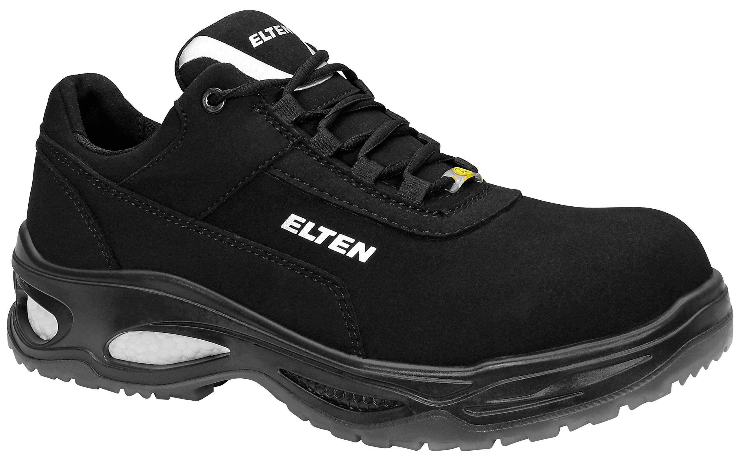 ELTEN Sicherheitsschuhe MILOW Low ESD S2, Herren, Textil, Kunststoffkappe (leichter als Stahlkappe), leicht, klassisch, Schwarz, Größe: 44 4