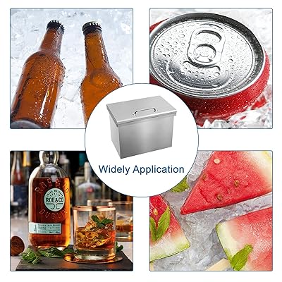 Buy Karpevta Drop In Ice Chest Stainless Steel Outdoor Drop In Ice Chest W14d12h20 Inch With Cover Drop In Ice Bin Cooler Online In Greece B0924c1w5k