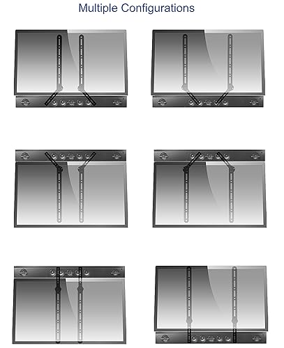 VIVO Universal Sound Bar Steel Bracket Speaker Mount Above or