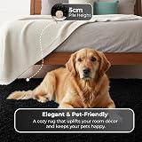 BPIL Living Room Rug 60x110 cm 5cm Thick Shaggy Black view 5