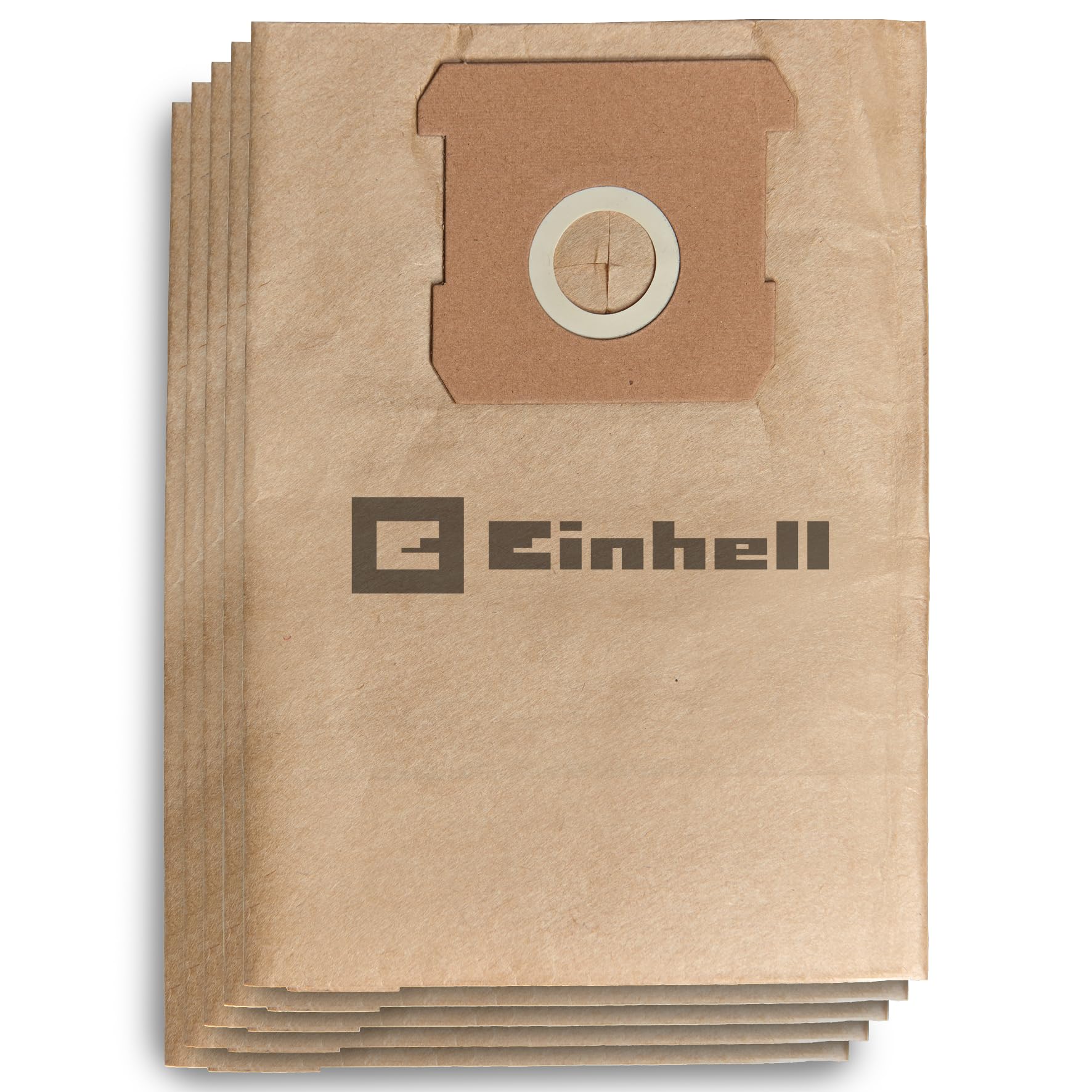 Original Einhell 15 L Dust Collection Bag (Suitable for Einhell wet/dry vacuum cleaners with 15-litre containers, 15 L volume, Contains 5 bags, Made of paper)