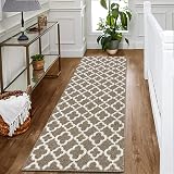 SHACOS Carpet Runner Non Slip Brown 60x180 cm Hallway Rug Non Slip Backing view 4