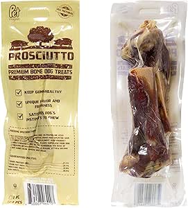 PET MAGASIN Golosina para Perros, Hueso de jamón Crudo (M)