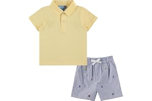 Good Lad Toddler Boys Emboridered Short Sets