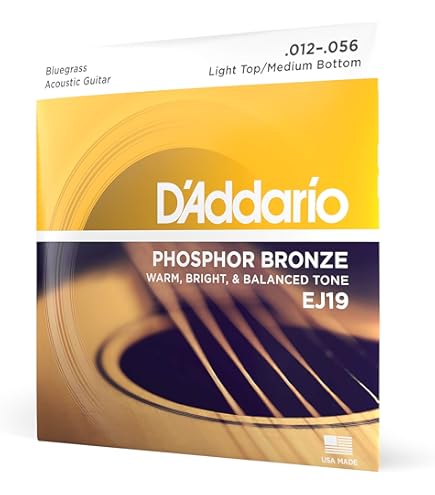 Amazon.com: D'Addario Acoustic Guitar Strings, 80/20 Bronze, EJ14