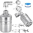 Mornajina Automatic Water Float Valve - 1/2" 3/4" 1" 304 Stainless Steel Water Level Control Shut Off for Pool, Fish Tank, Livestock Troughs, Pond