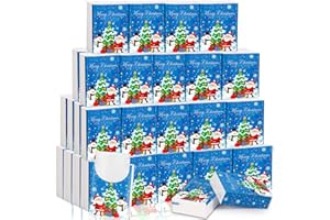 60 Pack Christmas Pocket Tissues Travel Packs 600 Sheets Xmas Travel Size Tissue Pack 3 Ply Unscented Small Mini Holiday Faci