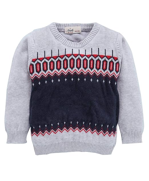 Buy Simply Baby Boy's Cotton Round Neck Sweater at Amazon.in