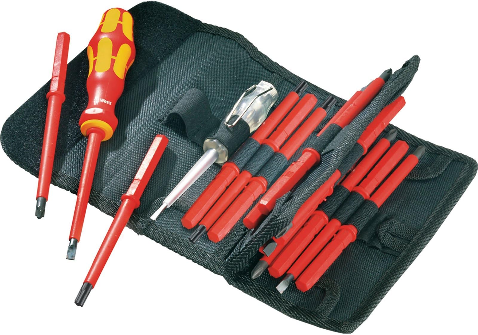 Precise Engineered Wera 16 Piece Kraftform Kompakt VDE Insulated Screwdriver Set Slotted / Phillips / Pozi / Torx [Multi Set] - w/3yr Rescu3® Warranty
