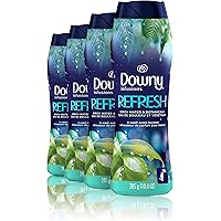 Downy Infusions in-Wash Scent Booster Beads, Refresh, Birch Water & Botanicals, 10 Ounce, 4 Count