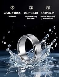 Jstyle Stainless Steel Wedding Rings for Men Women