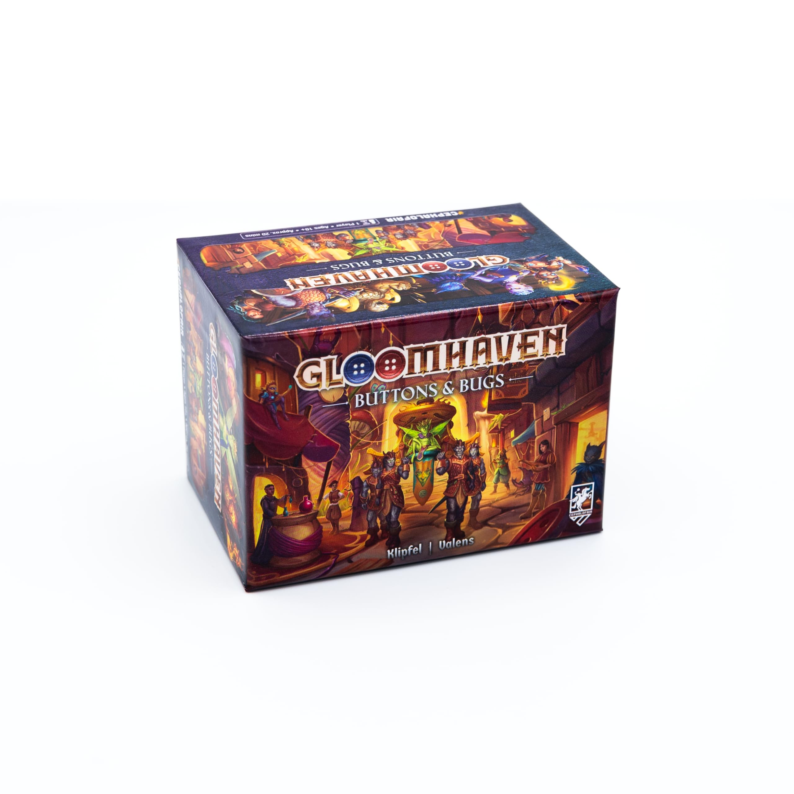 Cephalofair Games, Gloomhaven: Buttons and Bugs, Card Game, Ages 10+, 1 Players, 20 Minutes Playing Time