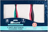 Minky Anti-Bacterial Cleaning Pad 3 Pack Microfibre Dual Sided Non Scratch view 3