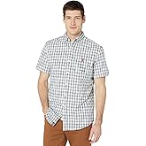 U.S. Polo Assn. mens Short Sleeve Classic Fit Ikat Pattern Woven Shirt