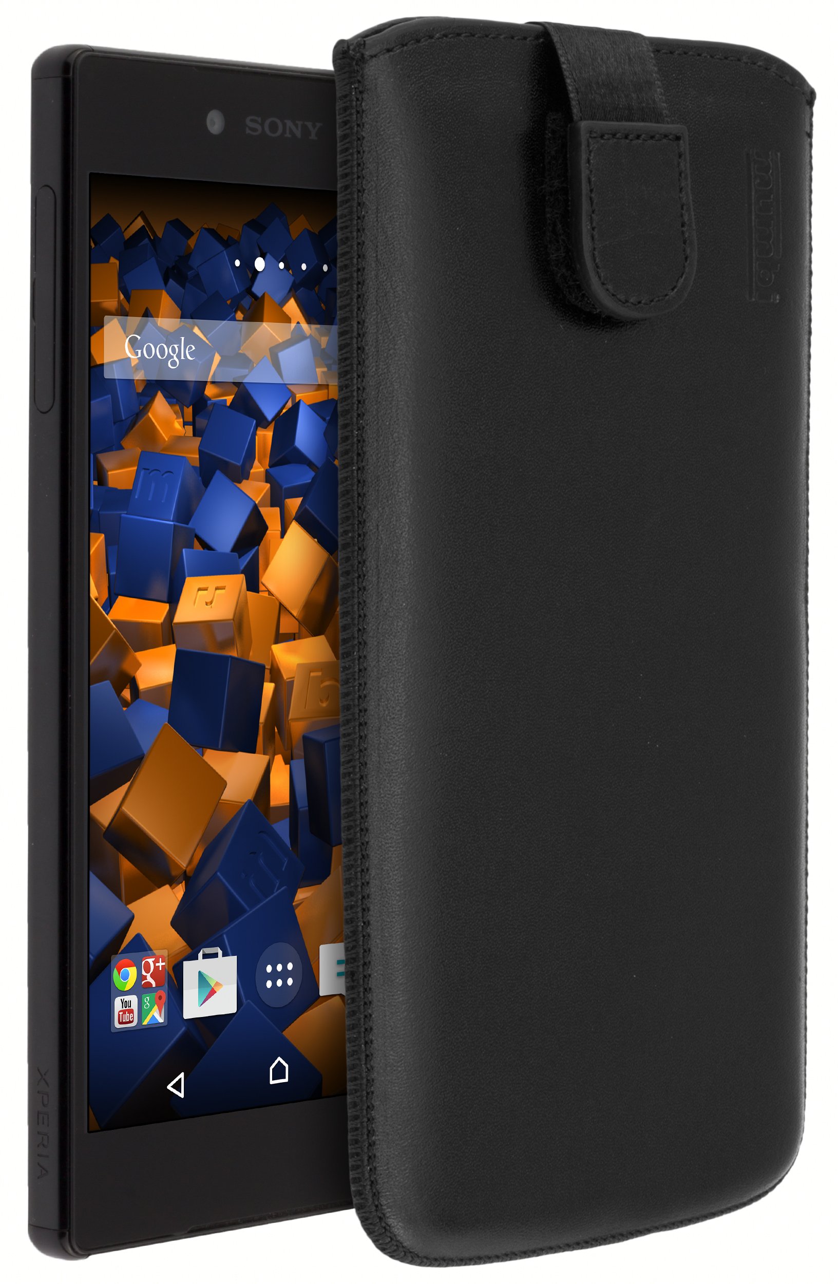 mumbi leather phone case for Sony Xperia black Xperia Z5 Premium