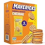 Mavericks Sandwich Crackers Cheddar - Cheese Filled