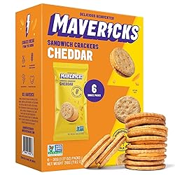 Mavericks Sandwich Crackers Cheddar - Cheese Filled