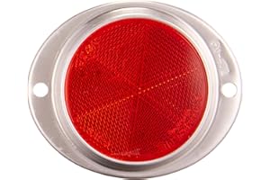 PERTERSON Peterson Manufacturing V472R Red 3" Aluminum Oval Reflector