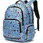 Gatycallaty Nurse Backpack for Women Girls Laptop Work Bag College Nursing Assitant Cna Cma Home Health Hospital Commuter Essentials Gift (blue)