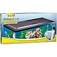 Tetra LED Hood Cotton 16 Inches by 8 Inches, Low-Profile Aquarium Hood with Hidden Lighting