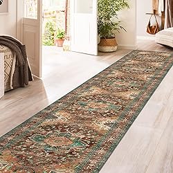 Yamaziot Washable Runner Rug, 2x12 Non-Slip Boho
