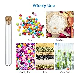 PATIKIL 7ml Test Tubes, 25pcs 3.94x0.51in Glass