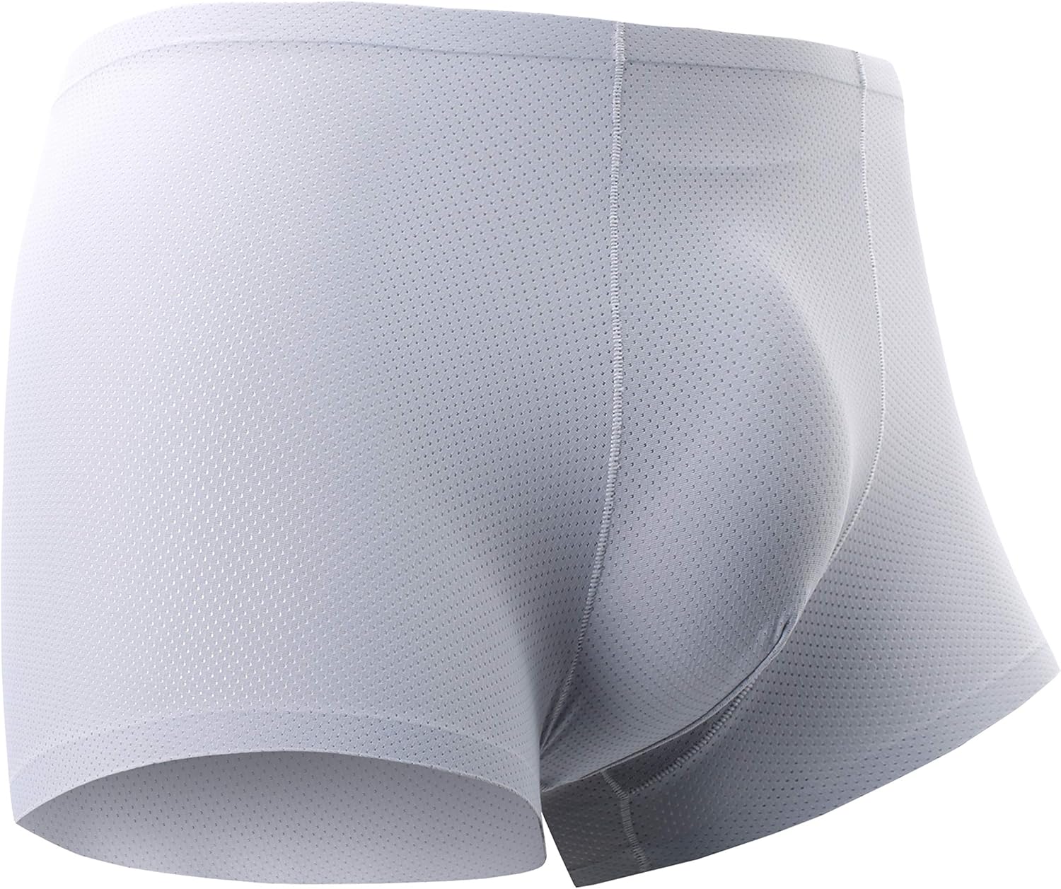 Mens Boxer Brief Shorts Underwear Sexy Low Rise Ice Silk Boxer Briefs