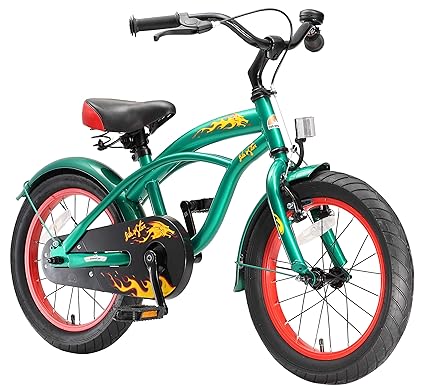 BIKESTAR Sehr leichtes Kinderfahrrad für Jungen ab 4-5 Jahre | 16 Zoll Kinderrad Cruiser | Fahrrad für Kinder