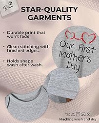Tstars Our First Mothers Day Mommy and Me Matching
