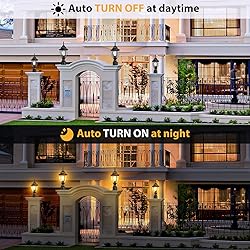 Lamomo Dusk to Dawn Outdoor Post Lights, Waterproof