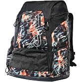 TYR Alliance 45L Validus Printed Backpack, Orange/Aqua/Black, Onesize