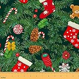 Xmas Fabric by The Yard, Christmas Tree Upholstery