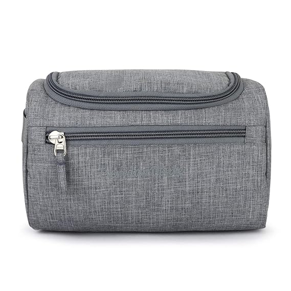 Buy Everyday Desire Hanging Fabric Travel Toiletry Bag Organizer and Dopp Kit Black (Grey) at