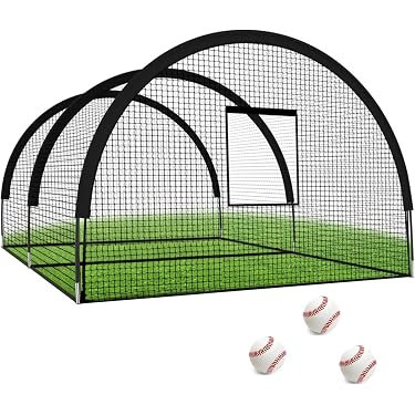 Cage De Frappeur VEVOR 6,7x3,6x2,4m - Filet D'entraînement Baseball/softball Fermé Neuf