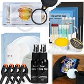 17-in-1 Card Cleaning Kit, Card Care Polishing Restoration with Plastic Case, Trading Card Cleaning with Polishing Cream and Cleaning Spray, Suitable for PSA Rated Card Care &amp; Flatten Edges (12.1")