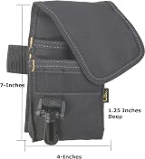 Custom Leathercraft CLC 1104 Poly Tool Holder Cell Phone Pouch 7" x 4" view 6