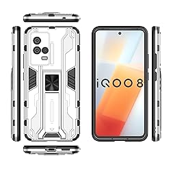 Compatible with Vivo iQOO 8 Pro 5G Case,Built-in