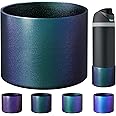 UBEEKOO Silicone Boot for Owala 24oz FreeSip,Twist,and Flip Stainless Steel Water Bottle,Sleeve Cover for Stanley IceFlow 24oz,Anti-Slip Bottom Protective for Owala Accessories,Chameleon Black