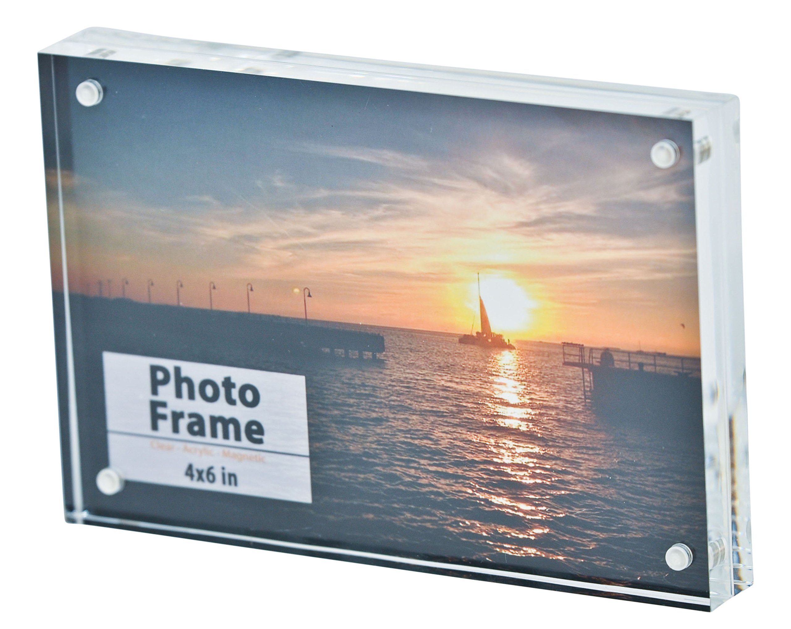 Clear Acrylic Photo Frame Block (4x6") by 609015026502 eBay