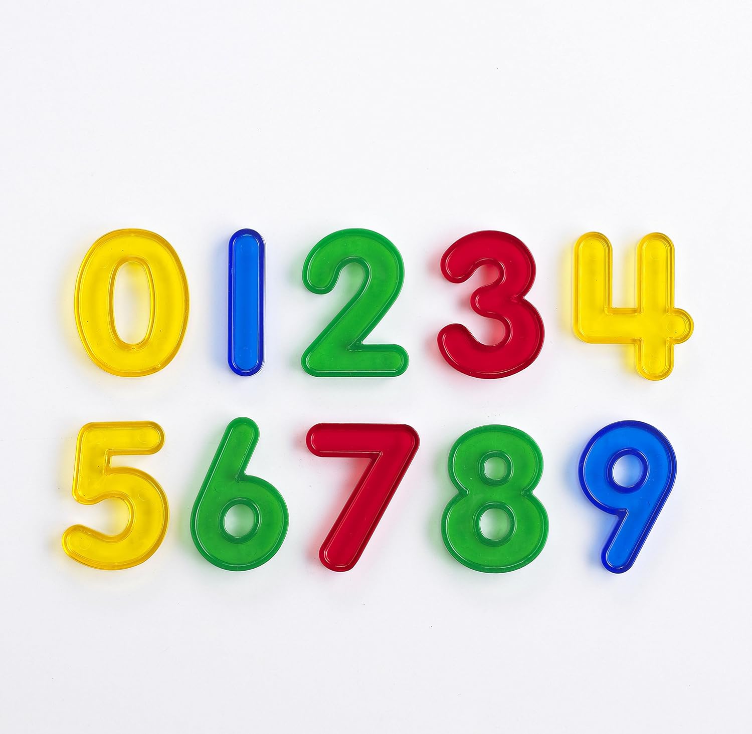 EDX Education 75116 Translucent Plastic Numbers, Pack of 10