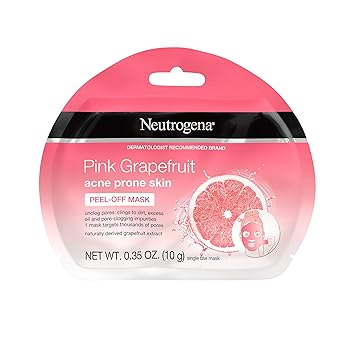 Download Amazon Com Neutrogena Pink Grapefruit Peel Off Acne Face Mask With Naturally Derived Grapefruit Extract For Acne Prone Skin Single Use Acne Face Mask Non Comedogenic Oil Free 1 Ct Beauty PSD Mockup Templates