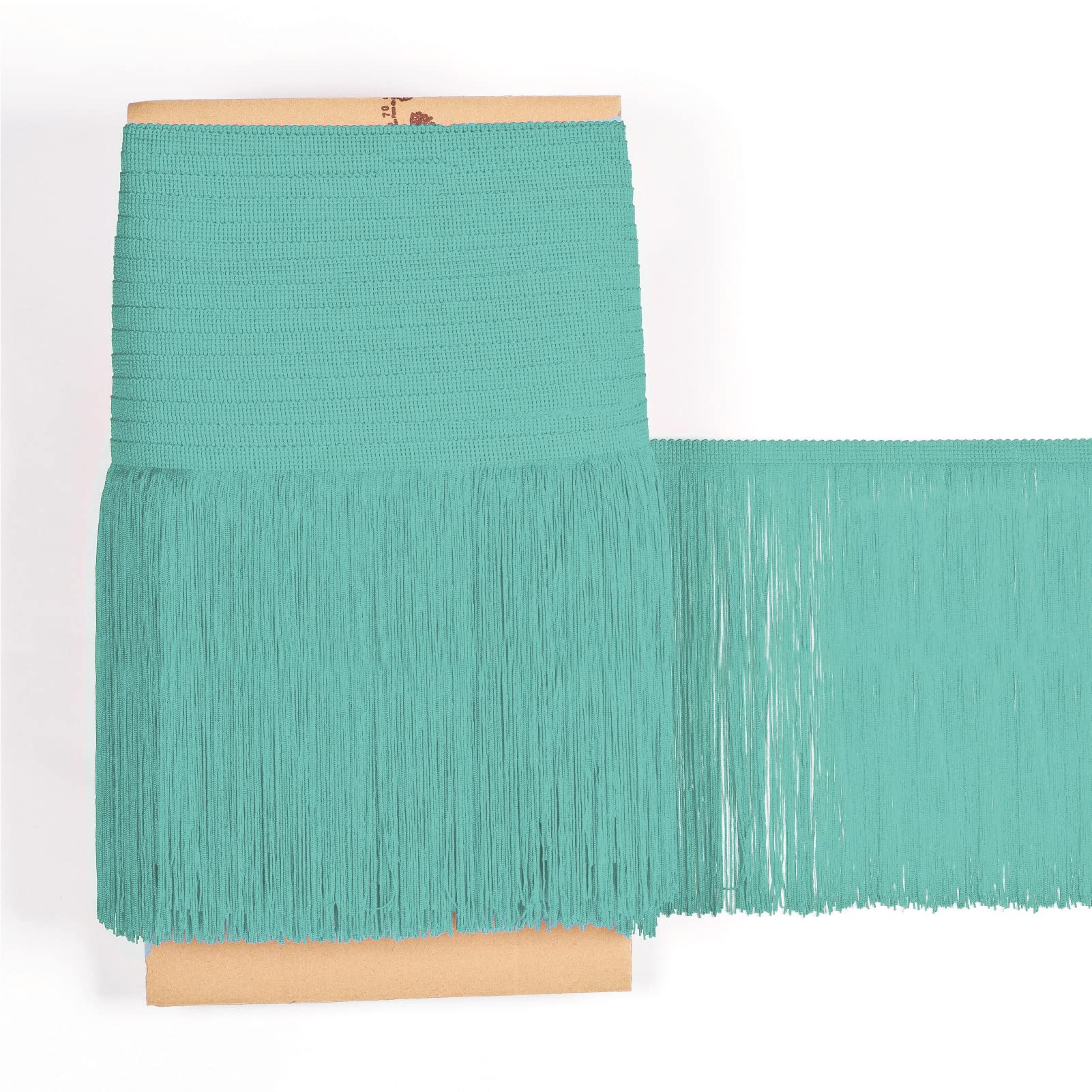 TEXTEX = Cuquillo Fringe for Sewing Flamenco and Sevillana. Composition Rayon 100%. Length of 30 cm. 5m Pieces. (Aquamarine)