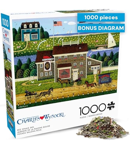 Amazon.com: Buffalo Games Charles Wysocki - Ice Cream & Hopscotch